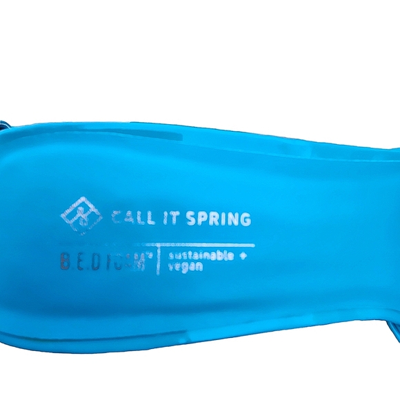 Call It Spring Sustainable Vegan Leather Sandal Heels size 10 - Picture 6 of 7